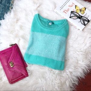 Mint Sweater with Subtle Sequin Detail